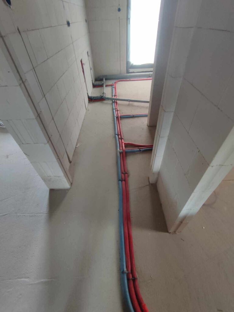 instalacja wodno-kanalizacyjna do 18 punktów odbioru wykonana